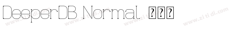 DeeperDB Normal字体转换